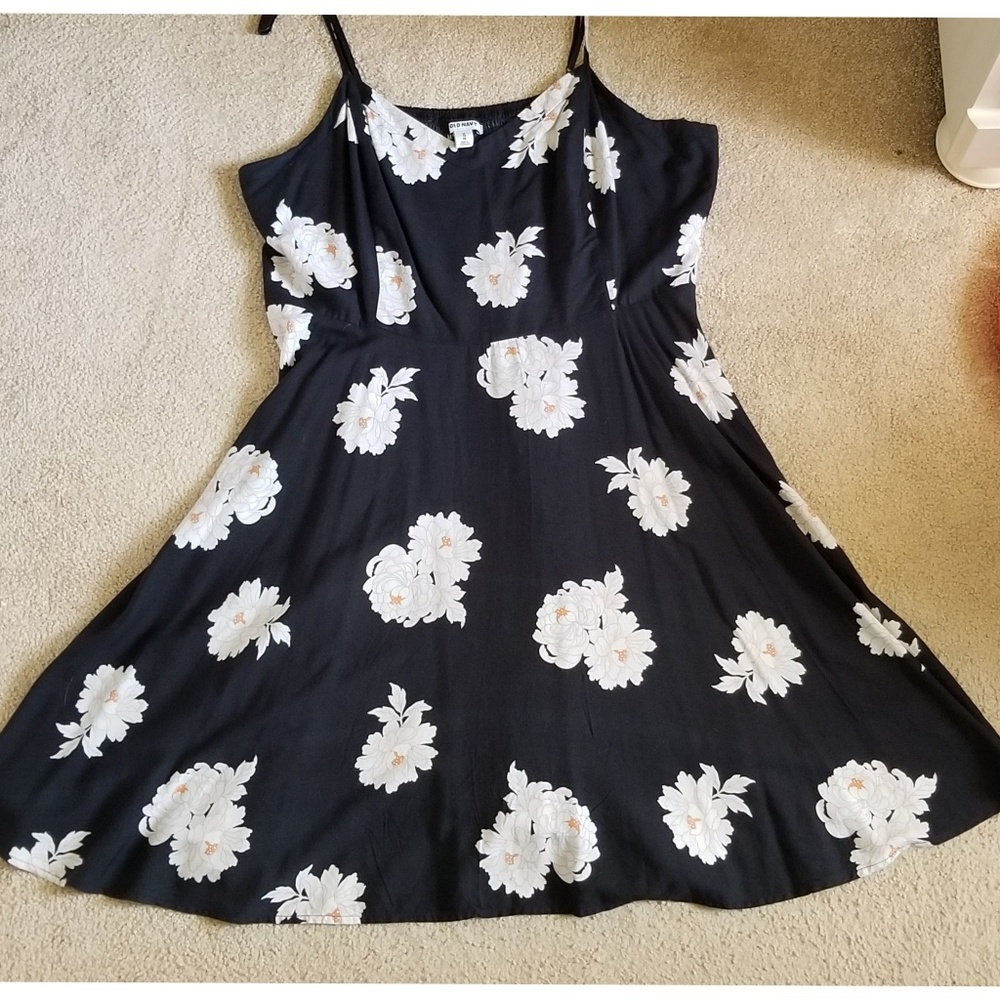 B&W Flower Dress